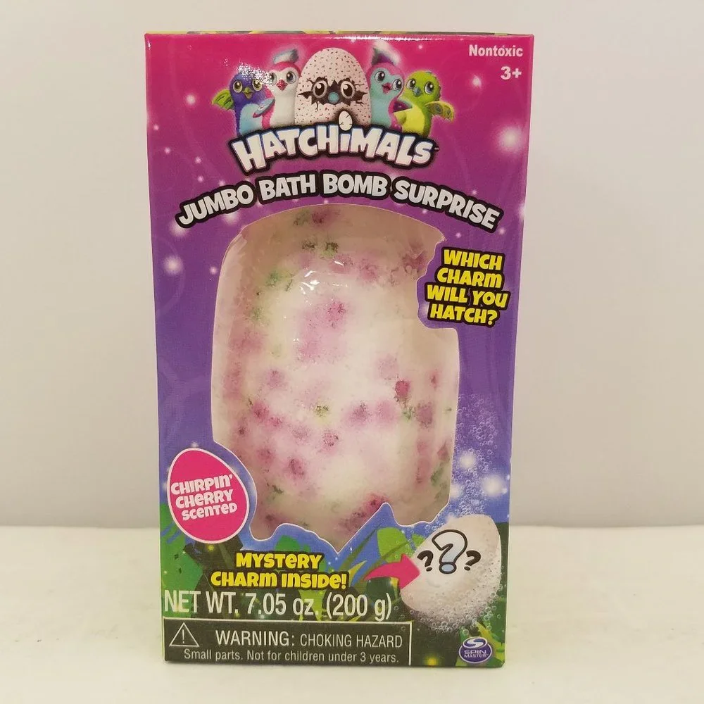 Hatchimals Jumbo Bath Bomb Surprise Chirpin' Cherry Scented
